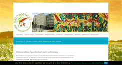 Desktop Screenshot of peter-pan-grundschule.de